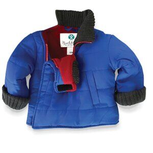Buckle Me Baby Coats Jacket Blue Fleece Lined Car Seat Adaptable 18 Month Boy